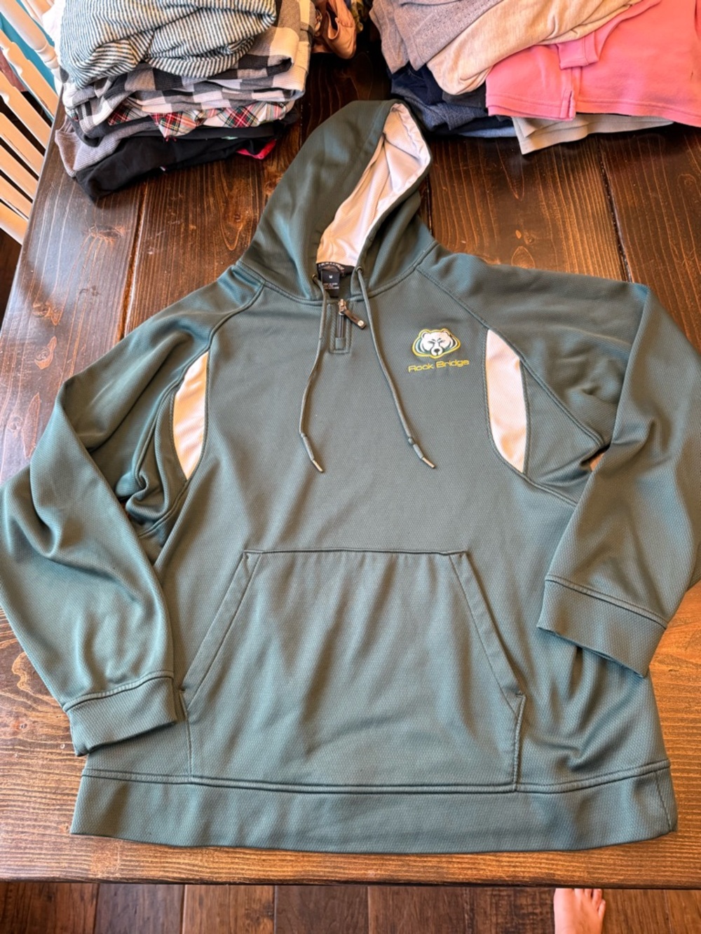 Men's Green Rock Bridge Bruins Hooded Pullover